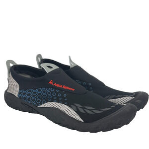 Aqua Sphere Sporter Beachwalker Black Blue Beach Shoes Pool River‎ Size M9 W11